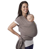 Boba Baby Wrap Carrier - Original Baby Carrier Wrap, Baby Sling for Newborns - Baby Wearing Essentials - Hands-Free Newborn Wrap Swaddle Holder, Newborn to Toddler Infant Baby Sling, 7-35 lbs (Grey)