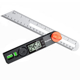 Preciva T-Bevel Gauge & Protractor with Horizontal and Vertical Bubble,0-338° Digital Angle Finder Protractor 230mm/8inch Display for Carpentry Woodworking, Metalworking, Construction
