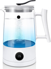 Hydrogen Water Pitcher, Rich Hydrogen Water Generator Electrolysis Jug BPA Free with SPE and PEM Concentrator Technology, Balanced Purified Water PH Levels, Hydrogen Content up to 2300 PPB