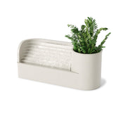 Umbra Stream Water Fountain for Tabletop Desktop - Soothing and Calming Zen for Bedroom or Office, Sand