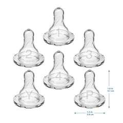 Dr. Brown's Original Nipple, Level 3 (6m+), 6 Count