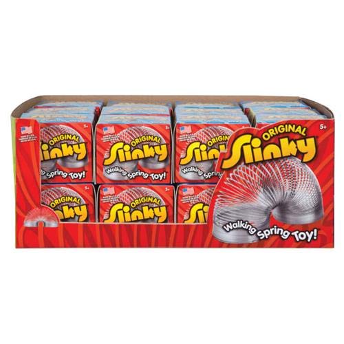 The Original Slinky Walking Spring Toy, 2.75-inch Diameter Metal Slinky, Fidget Toys