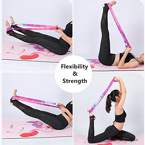 YOGAER Yoga Mat Carrier Strap, Adjustable Thick Straps Sling for Carrying Large Mats, Stretching Band