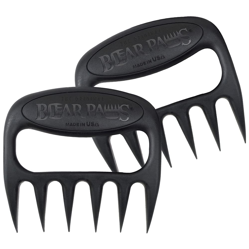 Bear Paws The Original Meat Shredder Claws - Made in The USA - Easily Lift, Handle, Shred, and Cut Meats - Ultra-Sharp Blades and Heat Resistant Nylon