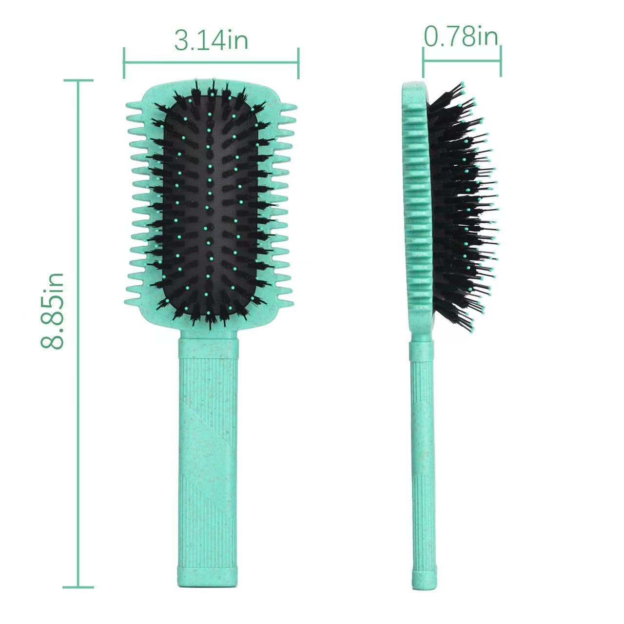 Curly Hair Brush Defining, Volume Brush for Curly Hair, Curl Defining Brush, Shaping and Styling Women's Curls (Green 1PC)