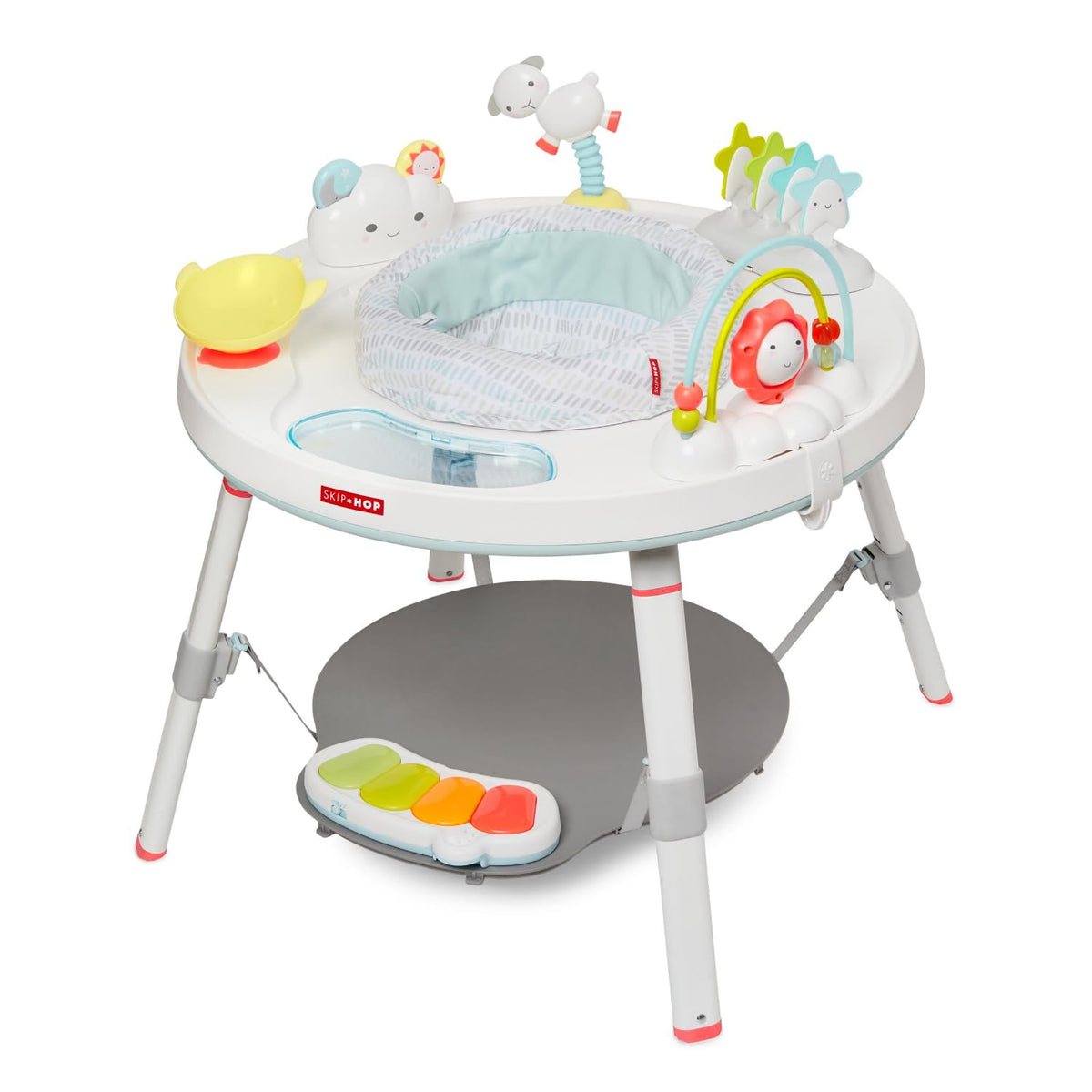 Skip Hop Baby Activity Center: Interactive Play Center with 3-Stage Grow-with-Me Functionality, 4mo+, Silver Lining Cloud