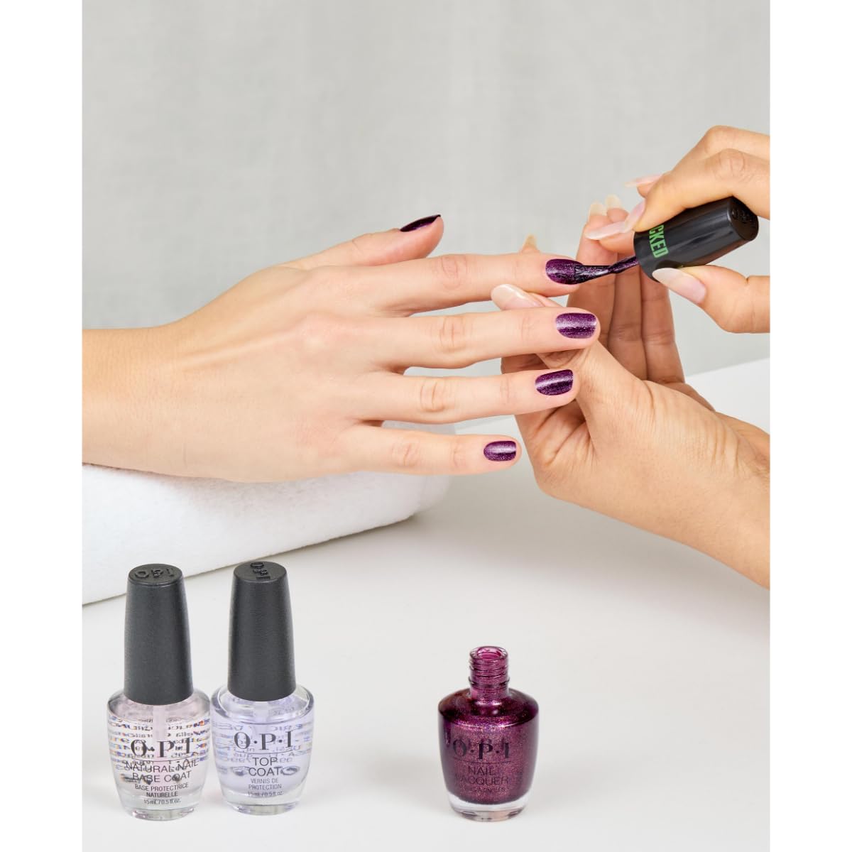 OPI Nail Lacquer, Purple Nail Polish, Up to 7 Days of Wear, Chip Resistant & Fast Drying, x Wicked Limited Edition Collection, Let's Rejoicify, 0.5 fl oz