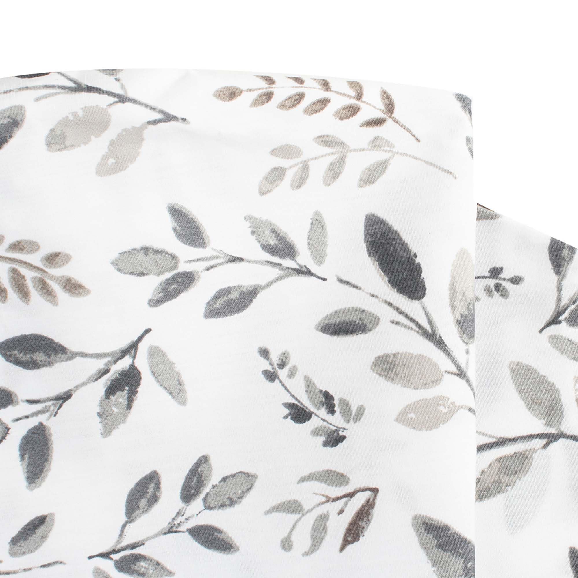 Boppy Nursing Pillow Original Support, Gray Taupe Leaves, Ergonomic Nursing Essentials for Bottle and Breastfeeding, Firm Fiber Fill, with Removable Nursing Pillow Cover, Machine Washable
