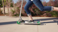 Razor A3 Kick Scooter for Kids - Larger Wheels, Front Suspension, Wheelie Bar, Lightweight, Foldable, and Adjustable Handlebars