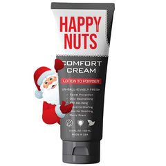 HAPPY NUTS Comfort Cream Deodorant For Men: Anti-Chafing Sweat Defense, Odor Control, Aluminum-Free Mens Deodorant & Hygiene Products for Men's Private Parts 3.4 oz.(1 Pack, Original)