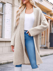 Saodimallsu Womens Open Front Chunky Cardigan Long Oversized Loose Knit Coatigan Sweater Jacket 2024 Fall Coats Apricot
