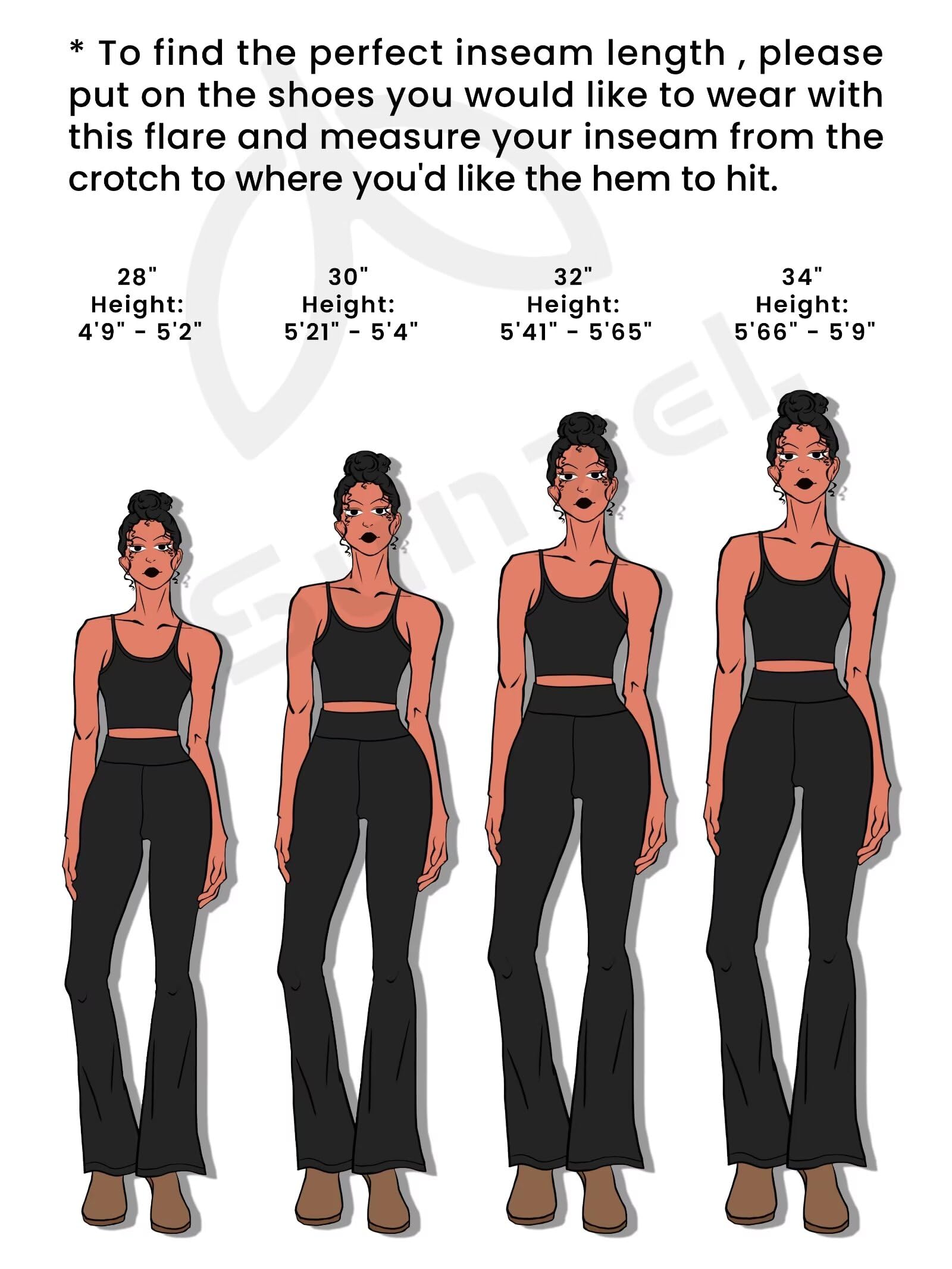 Sunzel Flare Leggings for Women with Pockets, Crossover Yoga Pants with Tummy Control, High Waisted and Wide Leg 30" Light Grey Large