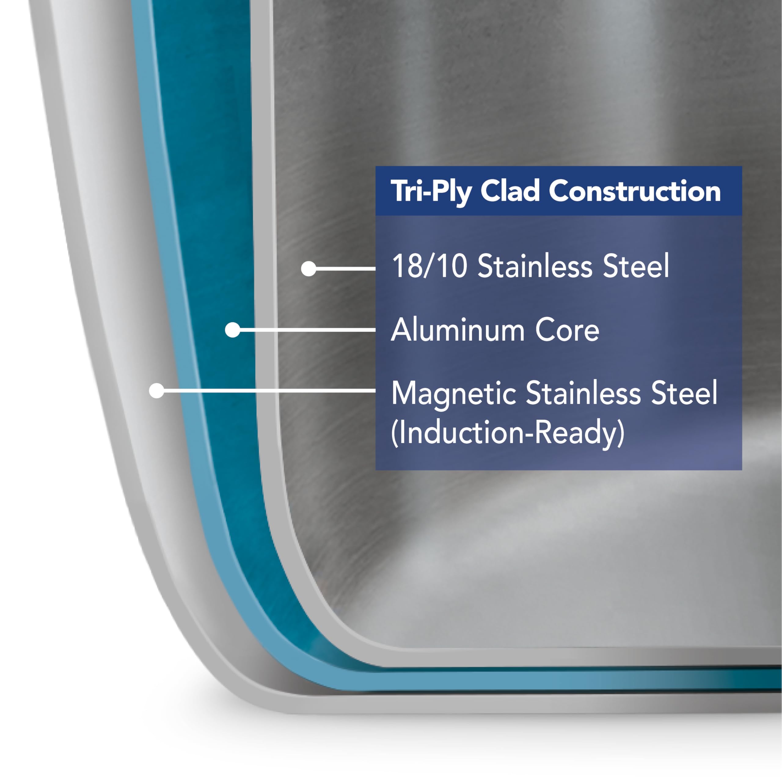 Tramontina Tri-Ply Clad Stainless Steel 11-Piece Cookware Set with Lids, Pots and Pans Kitchen Set, Induction-Ready, Dishwasher-Safe, NSF-Certified