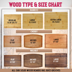 Silveroy Customized Love: Personalized Engraved Wood Cutting Boards for Couples - Ideal Gift for Weddings, Bridal Showers, Anniversaries, Christmas, Housewarming and Real Estate Closing