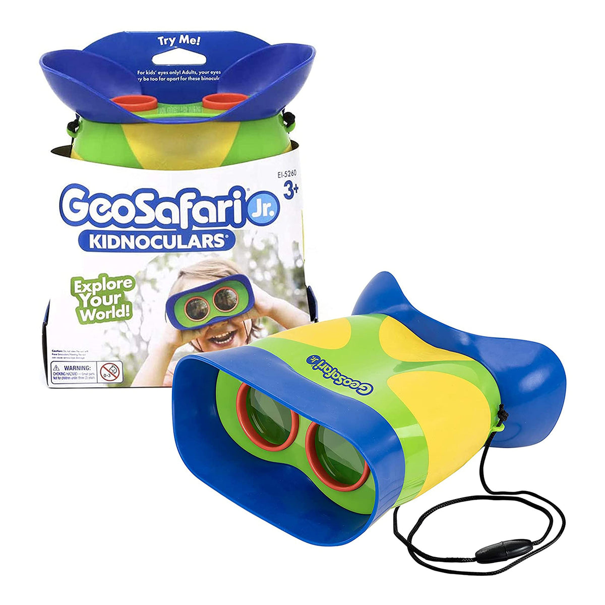 Educational Insights GeoSafari Jr. Kidnoculars - Binoculars for Kids Ages 3+, STEM and Outdoor Toys for Toddlers, Gifts for Toddlers, Stocking Stuffers for Kids