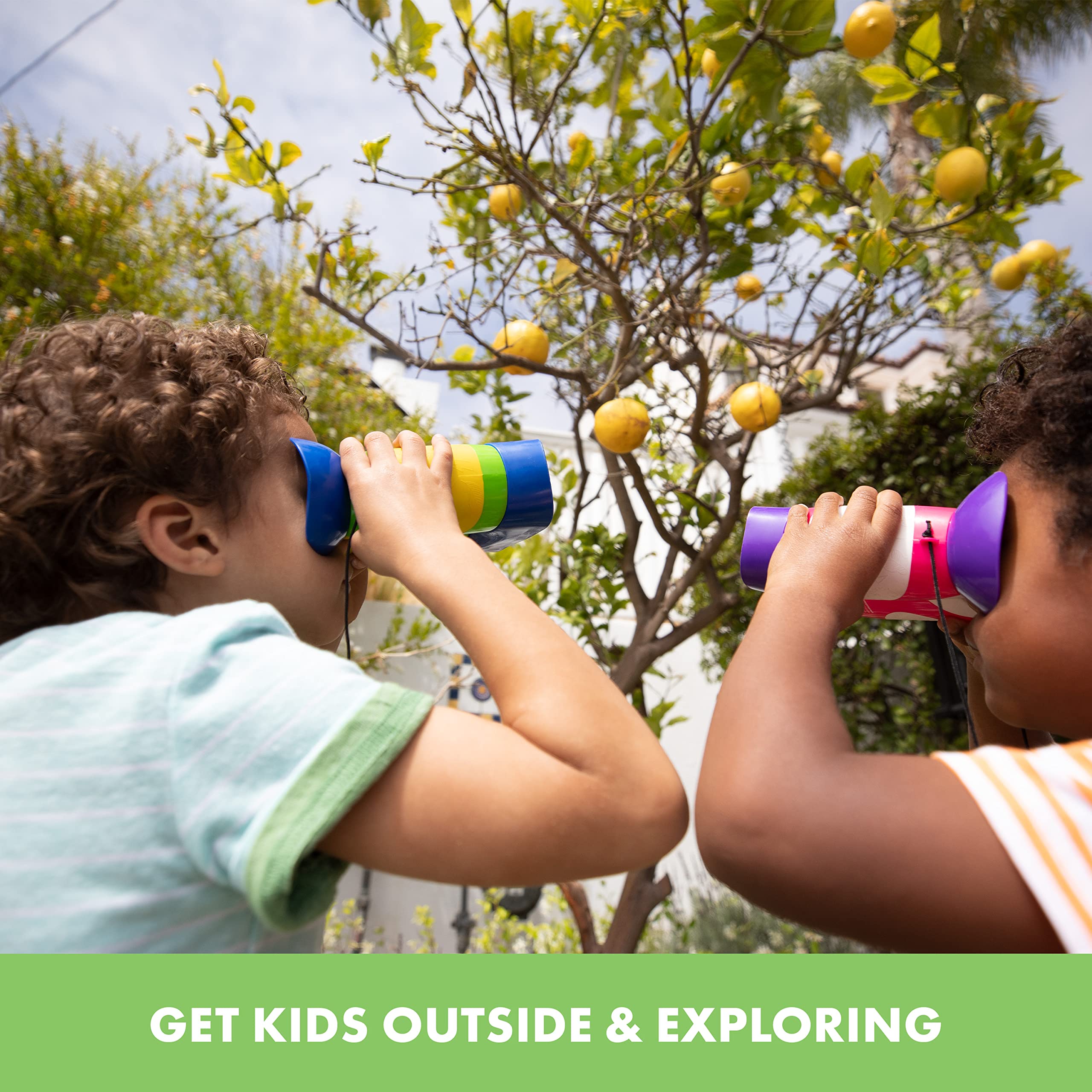 Educational Insights GeoSafari Jr. Kidnoculars - Binoculars for Kids Ages 3+, STEM and Outdoor Toys for Toddlers, Gifts for Toddlers, Stocking Stuffers for Kids