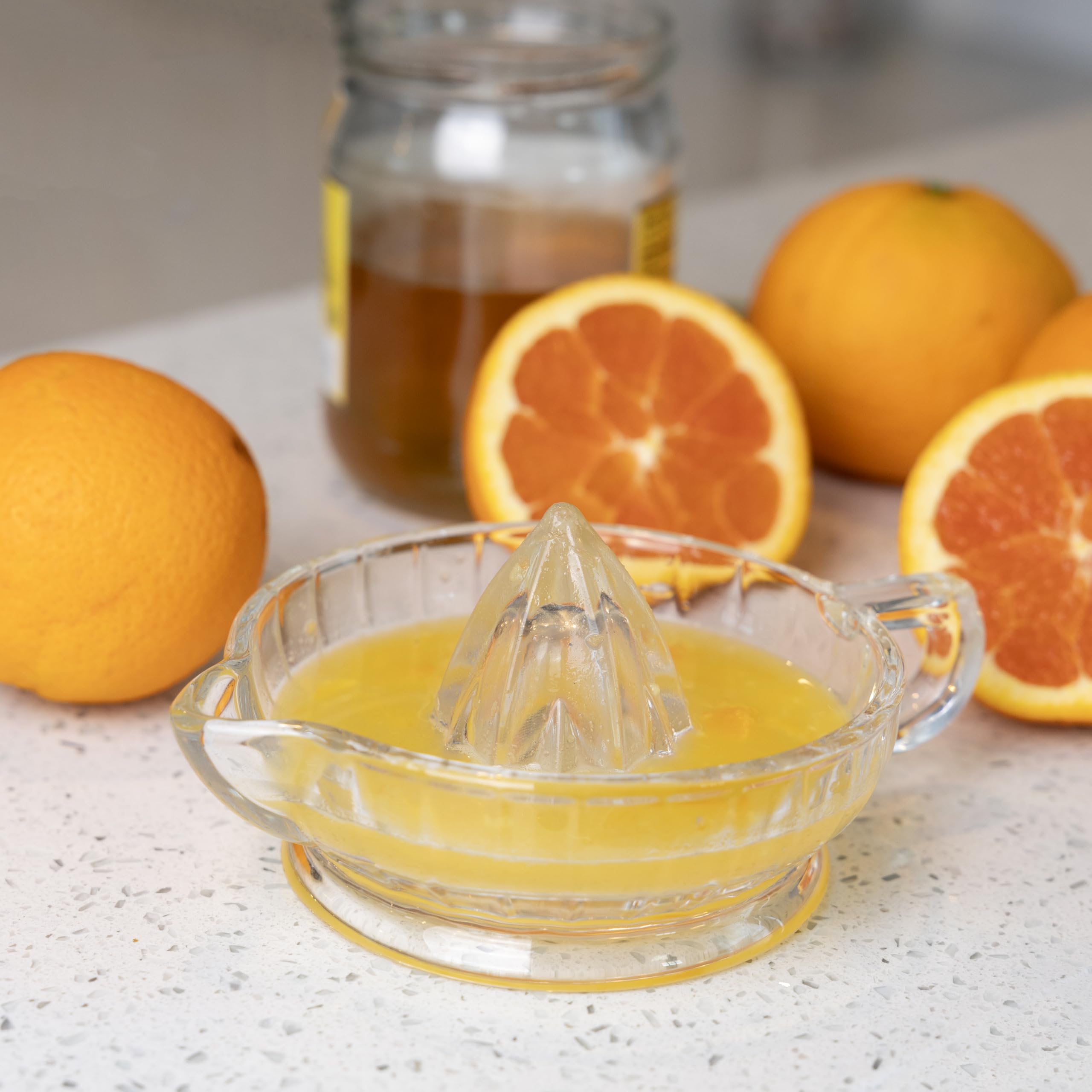 Fox Run Manual Heavyweight Glass Juicer For Lemons, Limes, Oranges and More