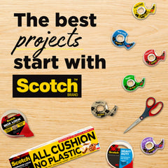 Scotch Transparent Tape, 2 Rolls, 3/4 in x 250 in (2157SS)
